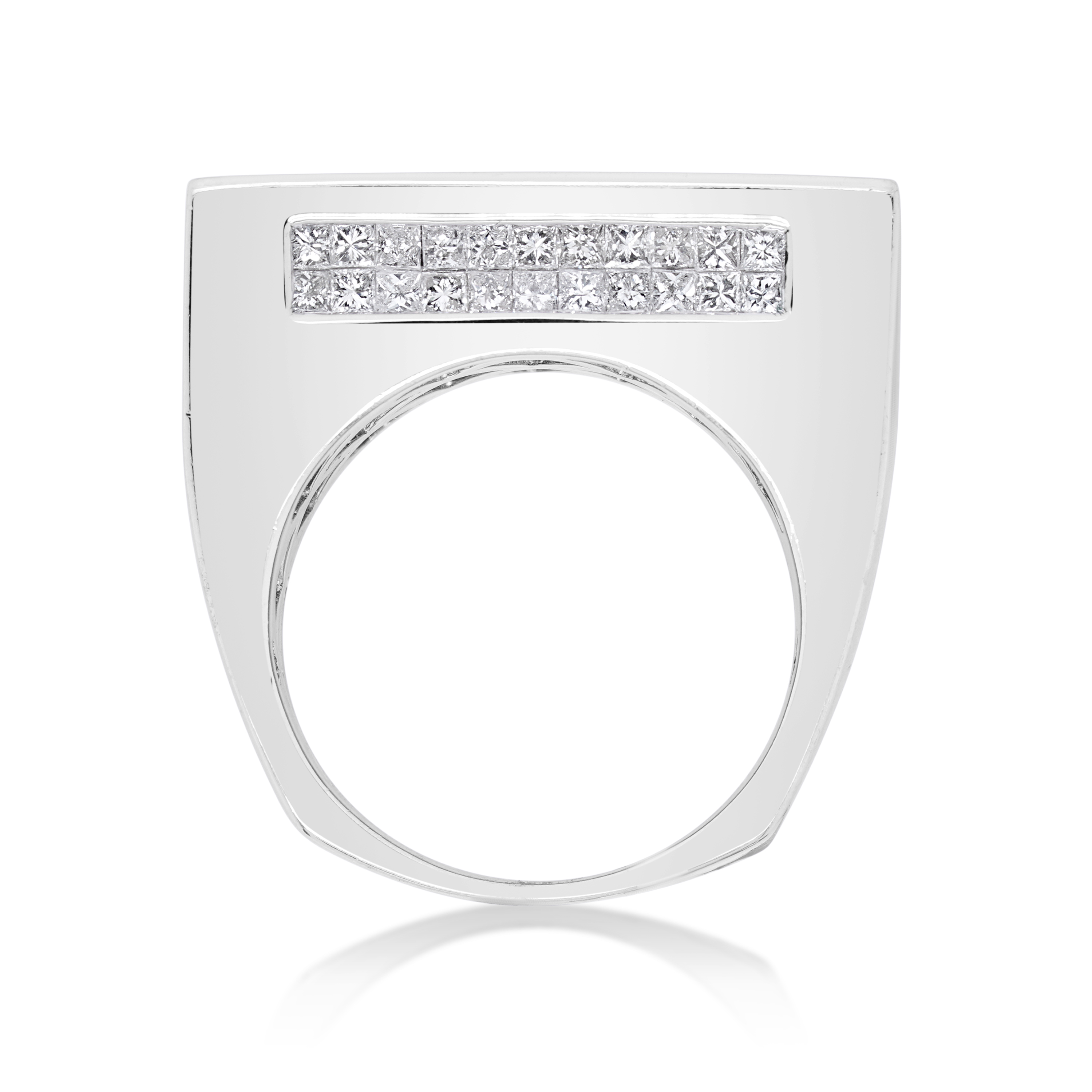 Diamond Ring 6.50 ct. 14K White Gold